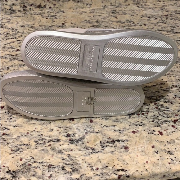 Donna Karan Metallic Pull-On Sneakers - Picture 5 of 8